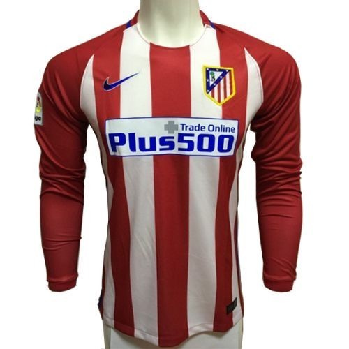 Детская футболка Atletico Madrid Домашняя 2016 2017 с длинным рукавом XL (рост 152 см)