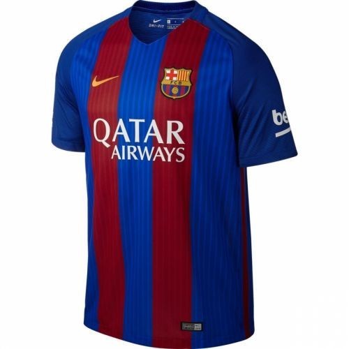 Детская футболка Barcelona Домашняя 2016 2017 с коротким рукавом 2XL (рост 164 см)