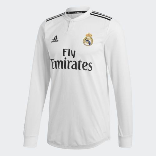 Детская футболка Real Madrid Домашняя 2018 2019 с длинным рукавом M (рост 128 см)