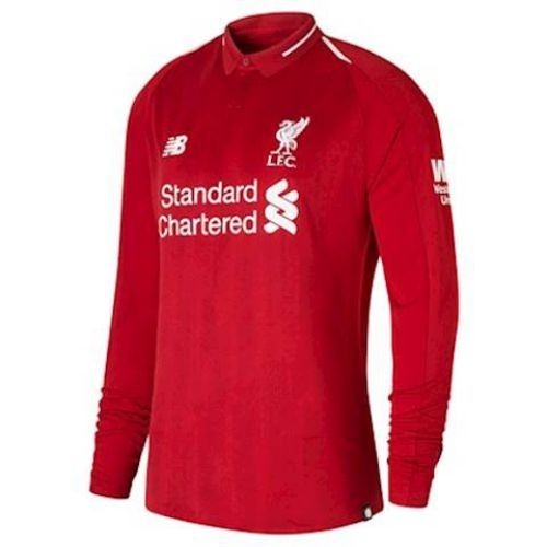 Детская футболка Liverpool Домашняя 2018 2019 с длинным рукавом S (рост 116 см)