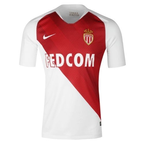 Детская футболка Monaco Домашняя 2018 2019 с коротким рукавом M (рост 128 см)